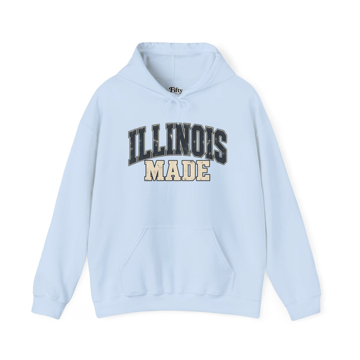 Illinois Made Unisex Hoodie State Name Graphic