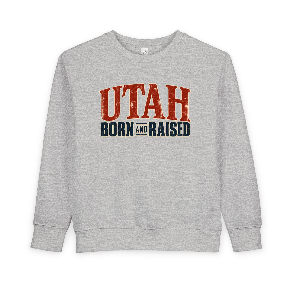 Utah Born and Raised Premium Heritage Unisex Toddler Sweatshirt