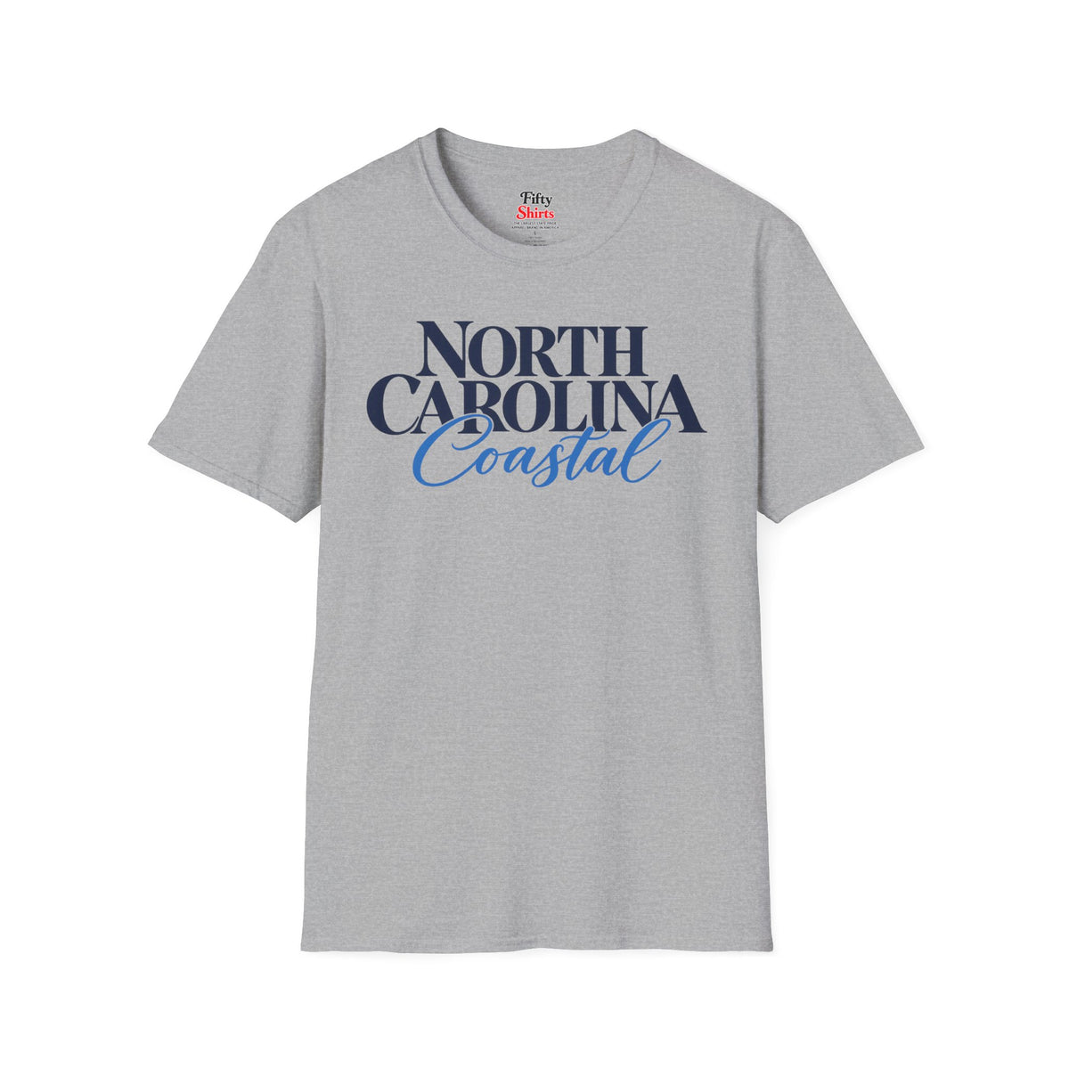 North Carolina Coastal Unisex Softstyle T Shirt State Name Graphic Tee