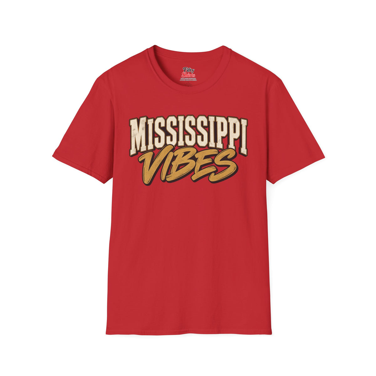 Mississippi Vibes Unisex Softstyle T Shirt State Name Graphic Tee