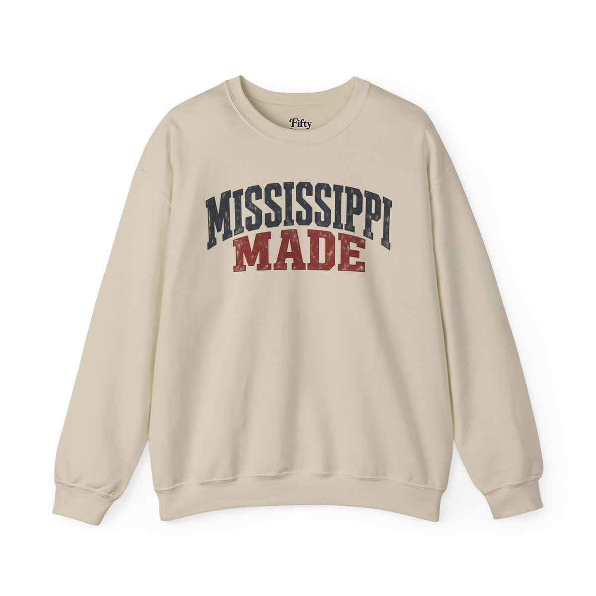 Mississippi Made Unisex Crewneck Sweatshirt State Name Graphic