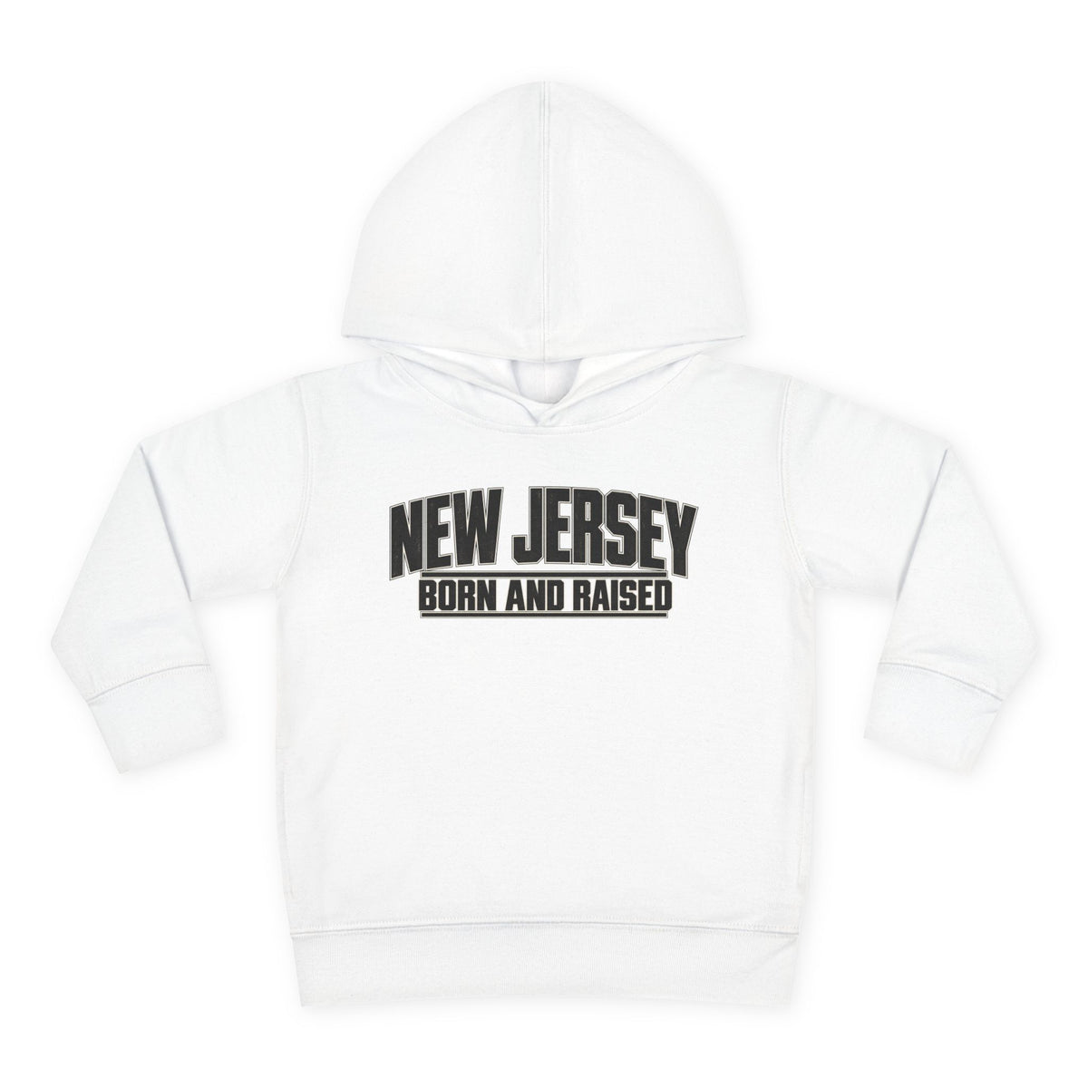 New Jersey Born and Raised Modern Streetwear Unisex Toddler Pullover Fleece Hoodie