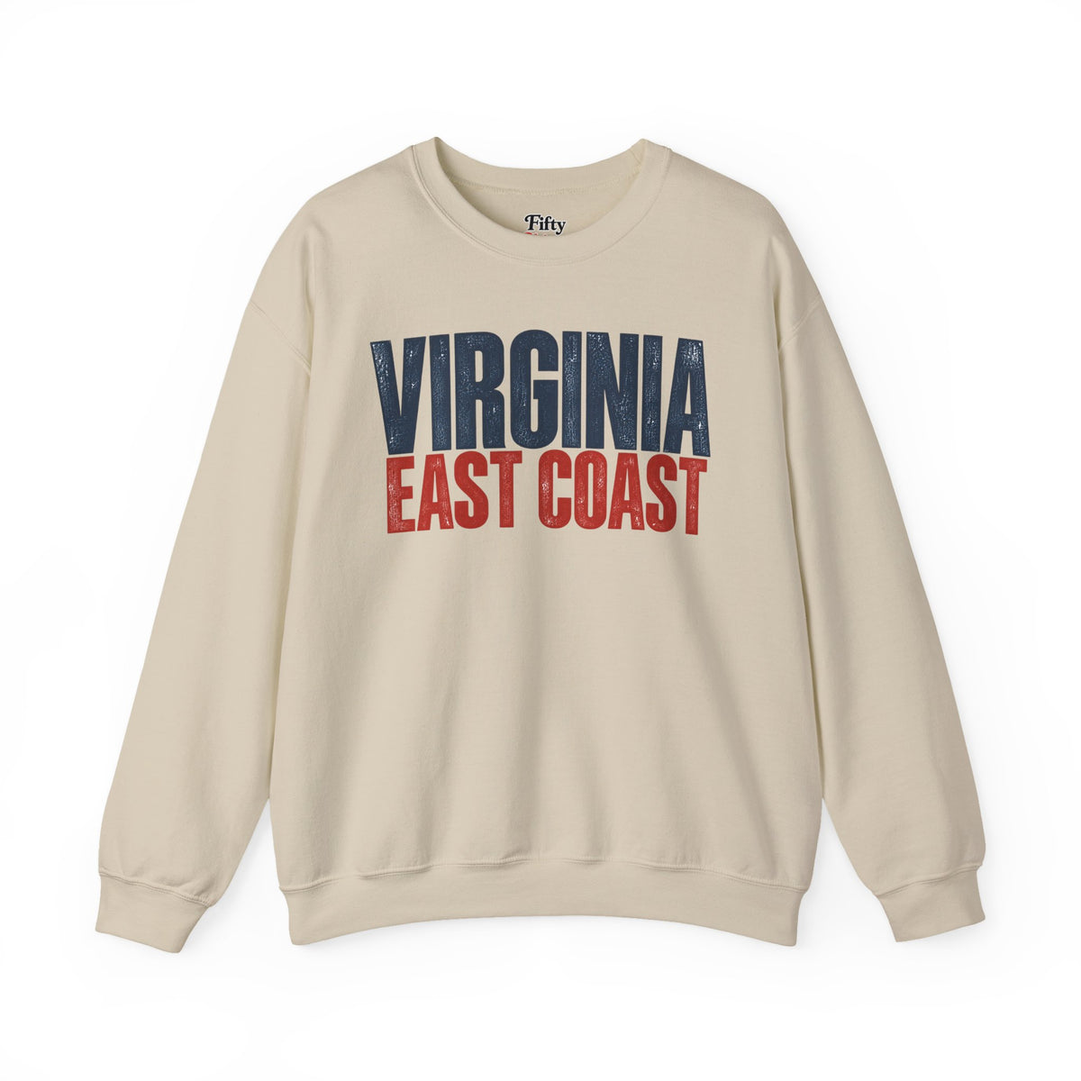 Virginia East Coast Unisex Crewneck Sweatshirt State Name Graphic