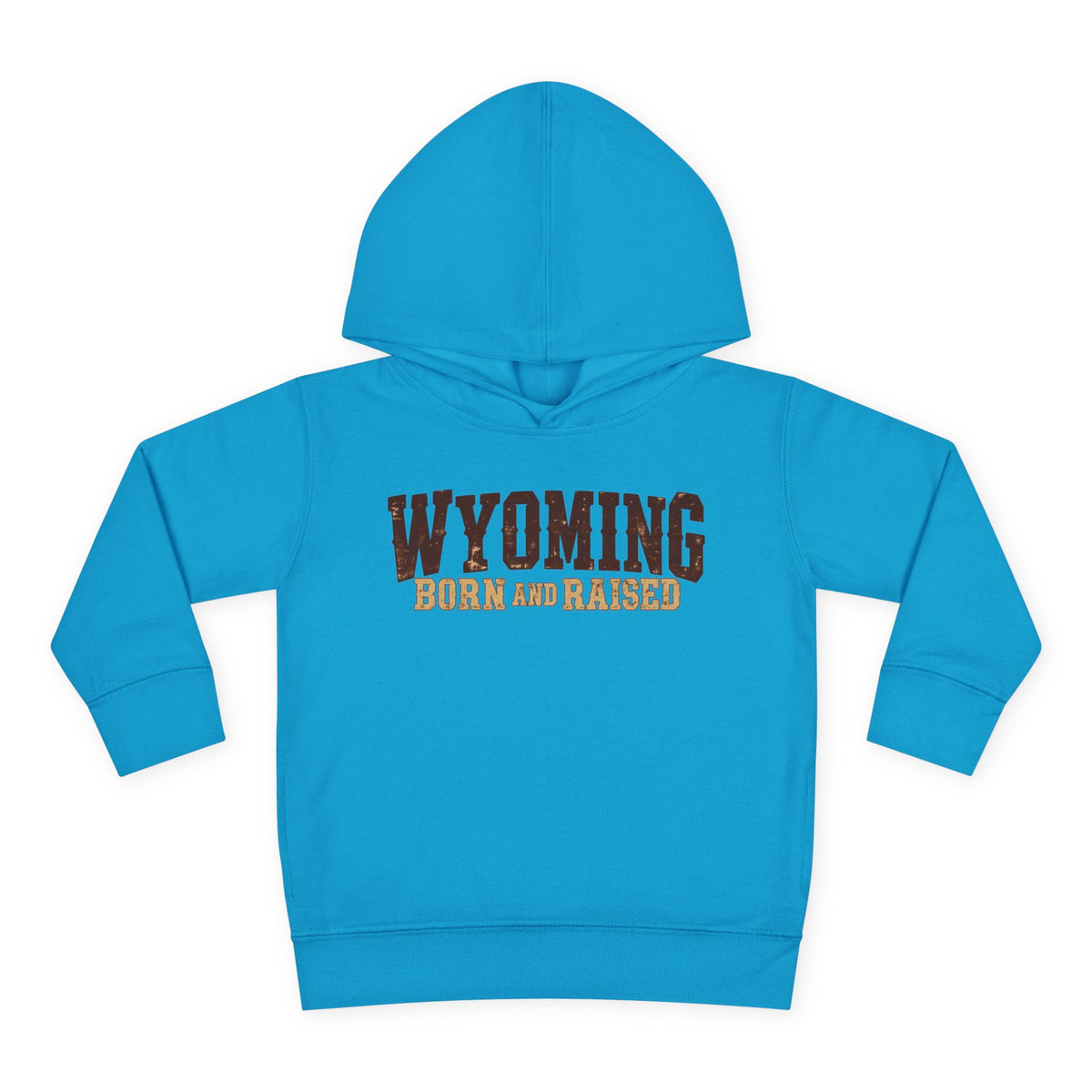 Wyoming Born and Raised Cowboy Heritage Unisex Toddler Pullover Fleece Hoodie