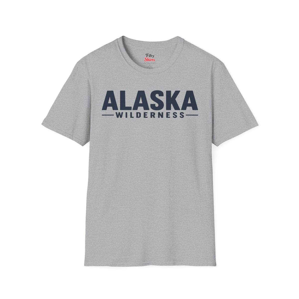 Alaska Wilderness Unisex Softstyle T Shirt State Name Graphic Tee