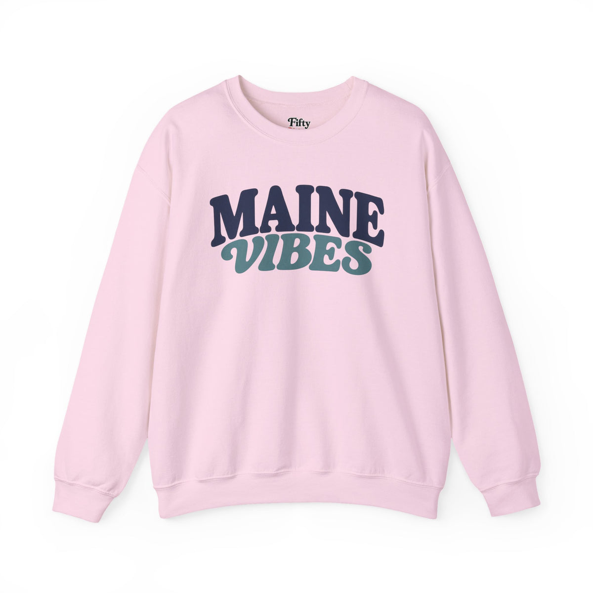 Maine Vibes Unisex Crewneck Sweatshirt State Name Graphic