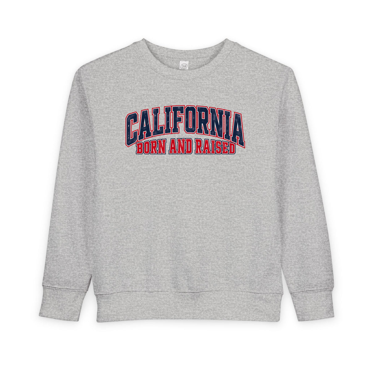 California Born and Raised Vintage Athletic Heritage Unisex Toddler Sweatshirt