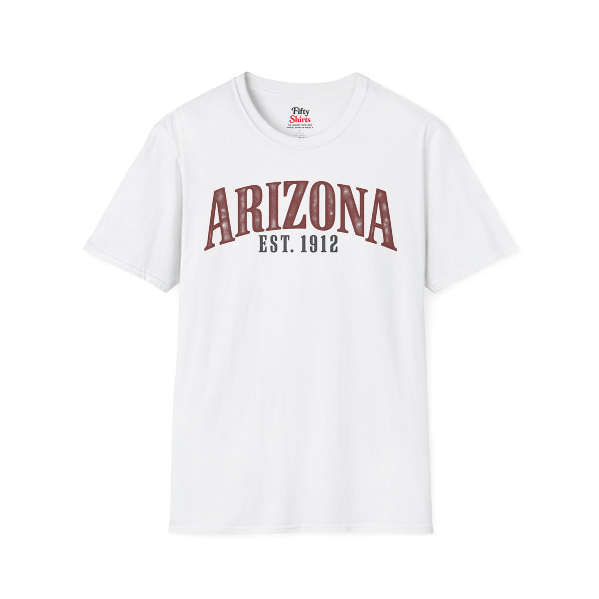 Arizona Est 1912 Unisex Softstyle T Shirt State Name Graphic Tee