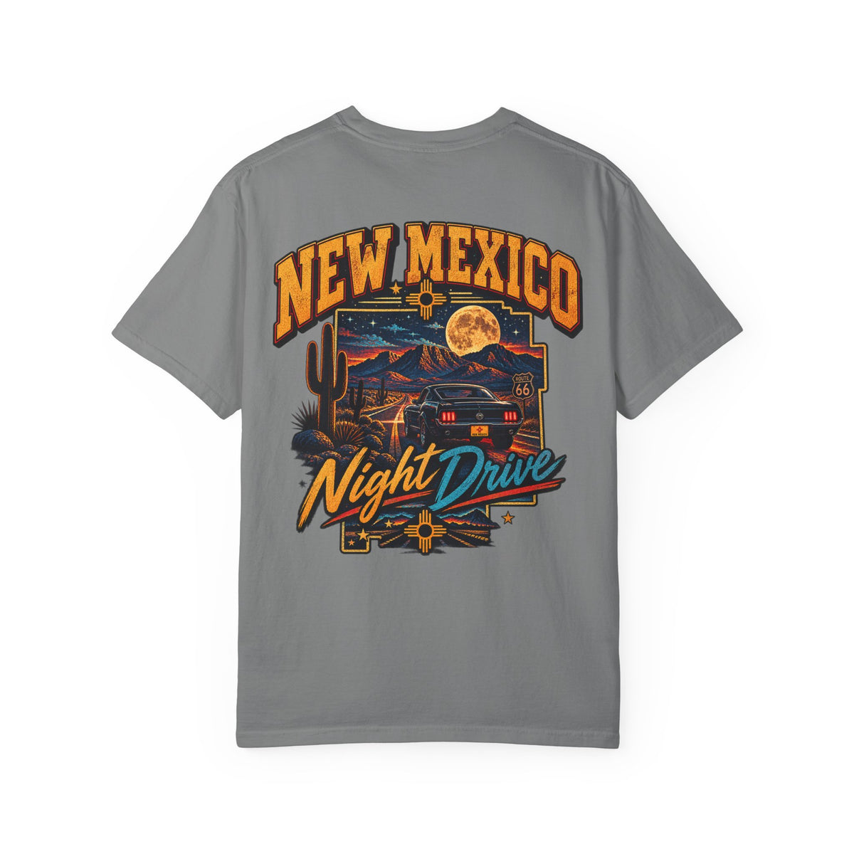 New Mexico Night Drive Unisex Comfort Color 1717 Streetwear Graphic Tee