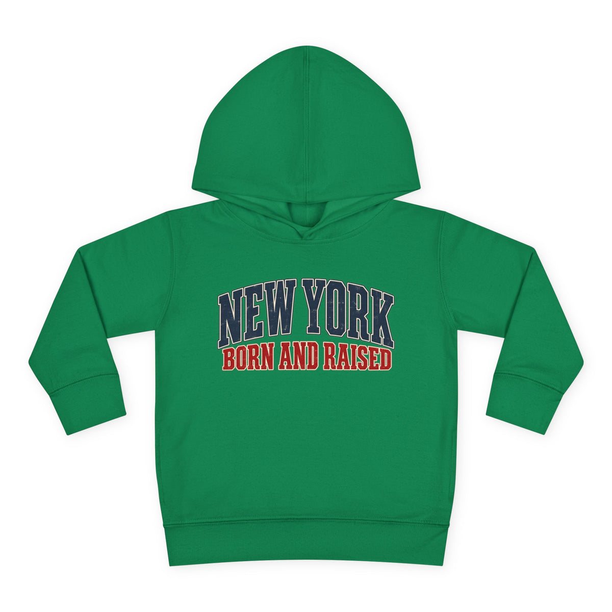 New York Born and Raised Classic Heritage Unisex Toddler Pullover Fleece Hoodie Graphic