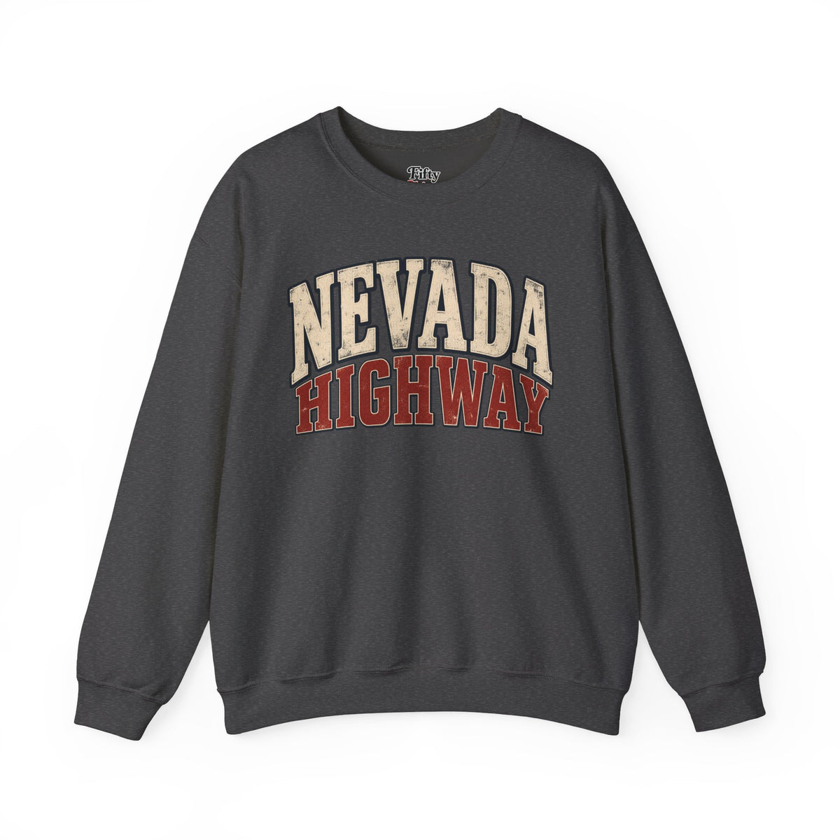Nevada Highway Unisex Crewneck Sweatshirt State Name Graphic