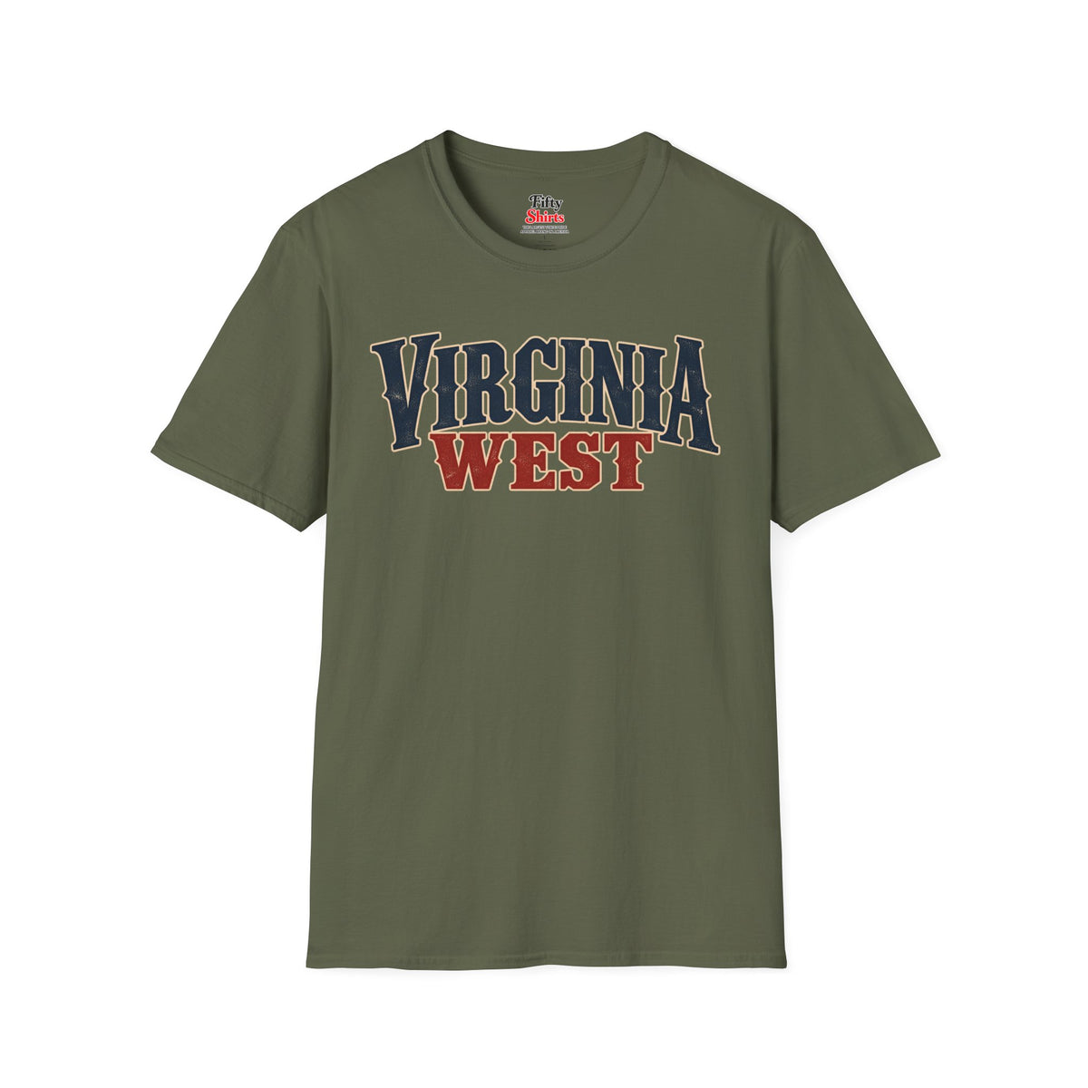 Virgina West Unisex Softstyle T Shirt State Name Graphic Tee