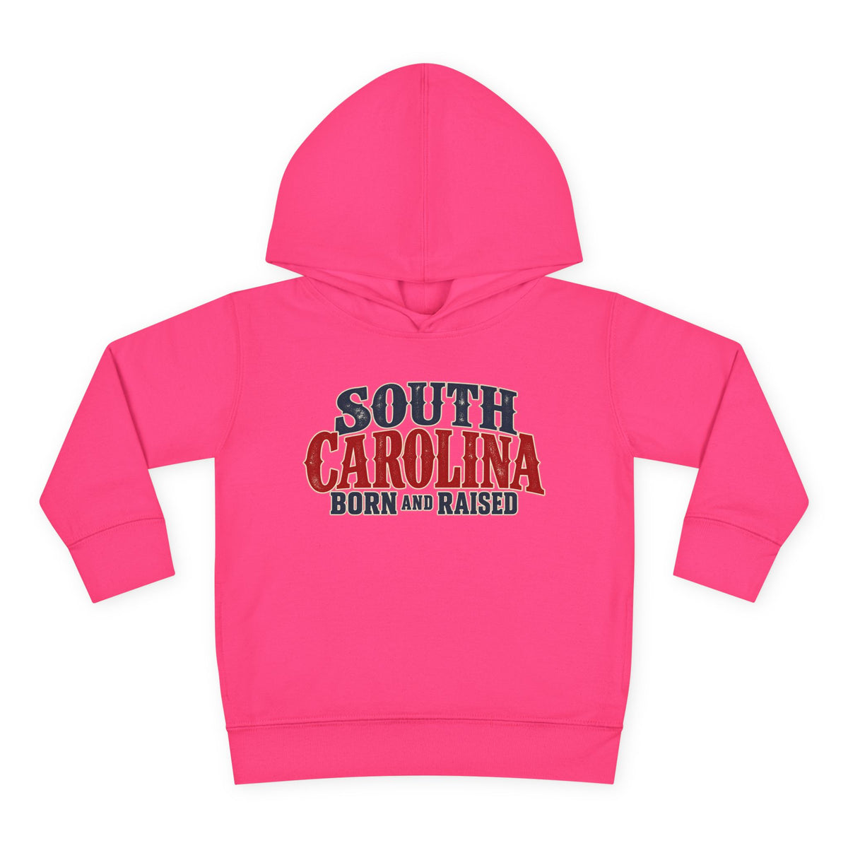 South Carolina Born and Raised Classic Southern Souvenir Unisex Toddler Pullover Fleece Hoodie