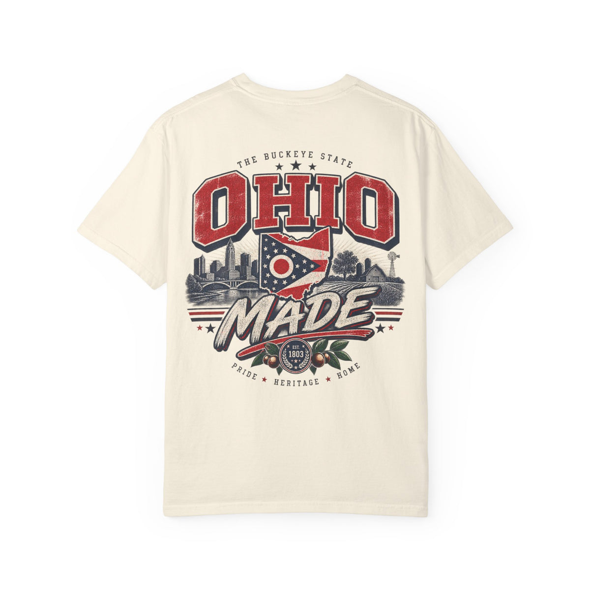 Ohio Made Unisex Comfort Color 1717 Streetwear Graphic Tee