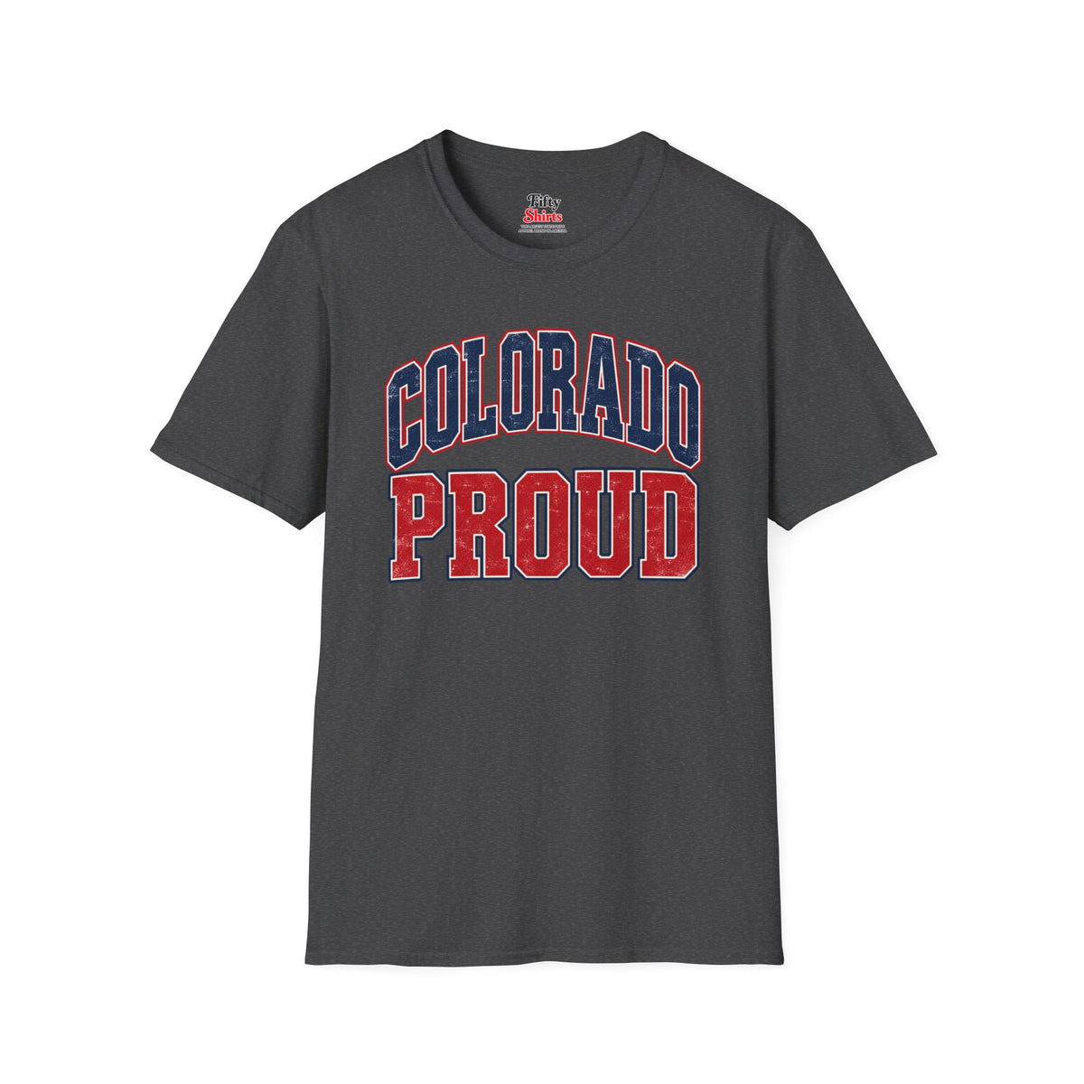 Colorado Proud Unisex Softstyle T Shirt State Name Graphic Tee