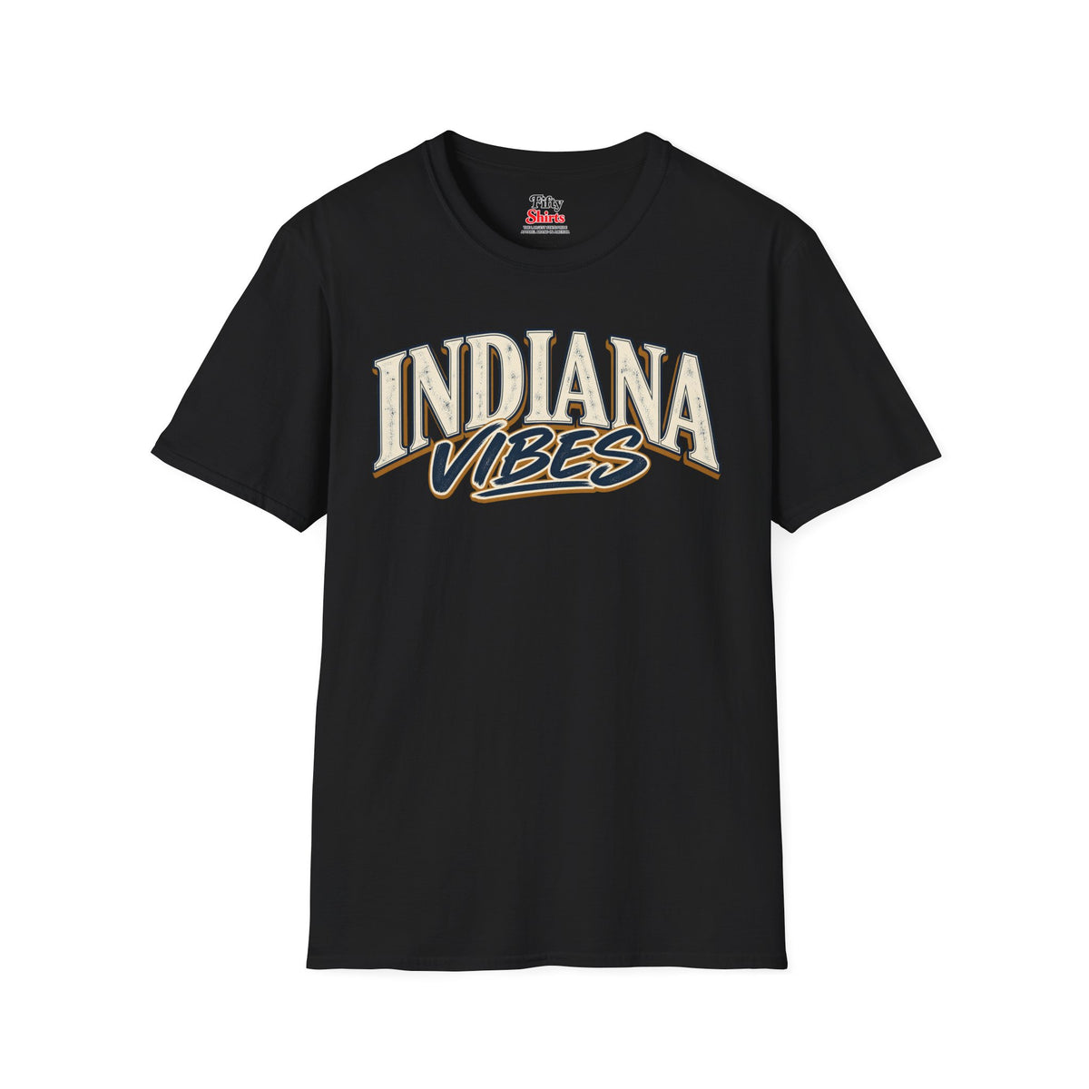 Indiana Vibes Unisex Softstyle T Shirt State Name Graphic Tee