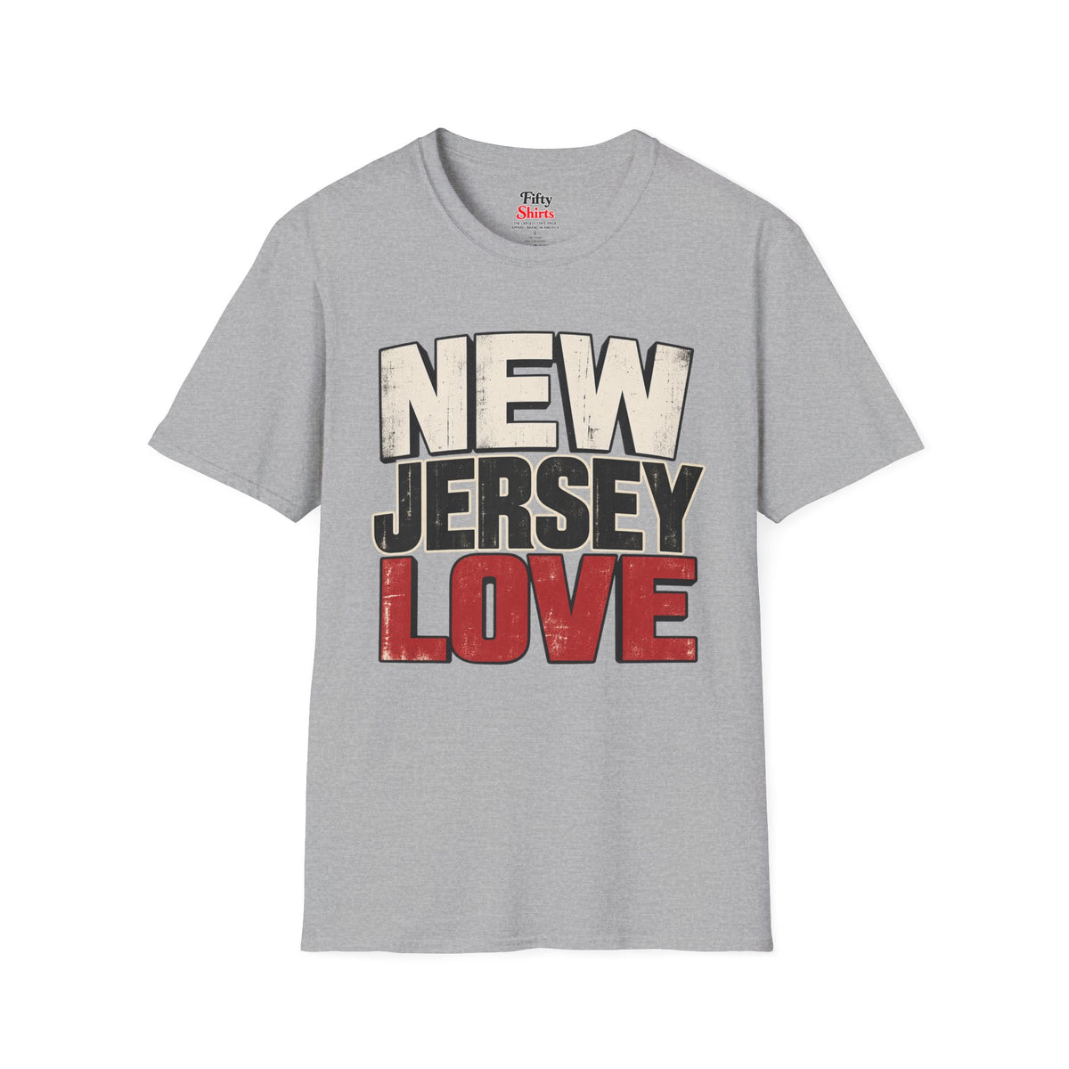 New Jersey Love Unisex Softstyle T Shirt State Name Graphic Tee