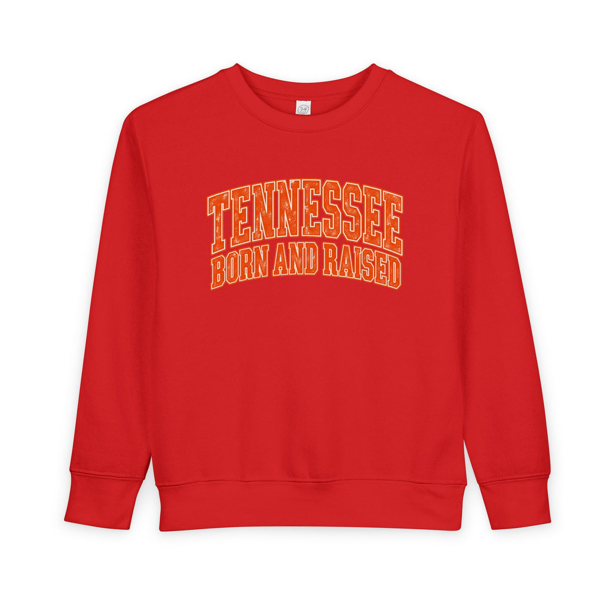 Tennessee Born and Raised Southern Collegiate Unisex Toddler Sweatshirt