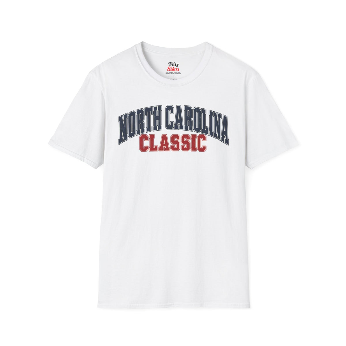 North Carolina Classic Unisex Softstyle T Shirt State Name Graphic Tee
