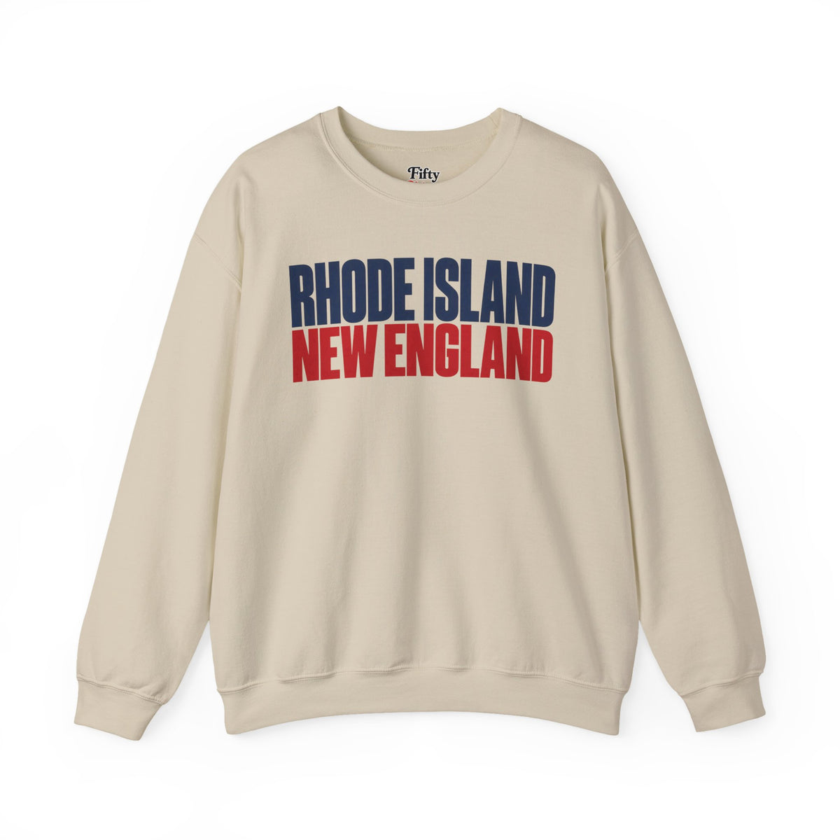 Rhode Island New England Unisex Crewneck Sweatshirt State Name Graphic