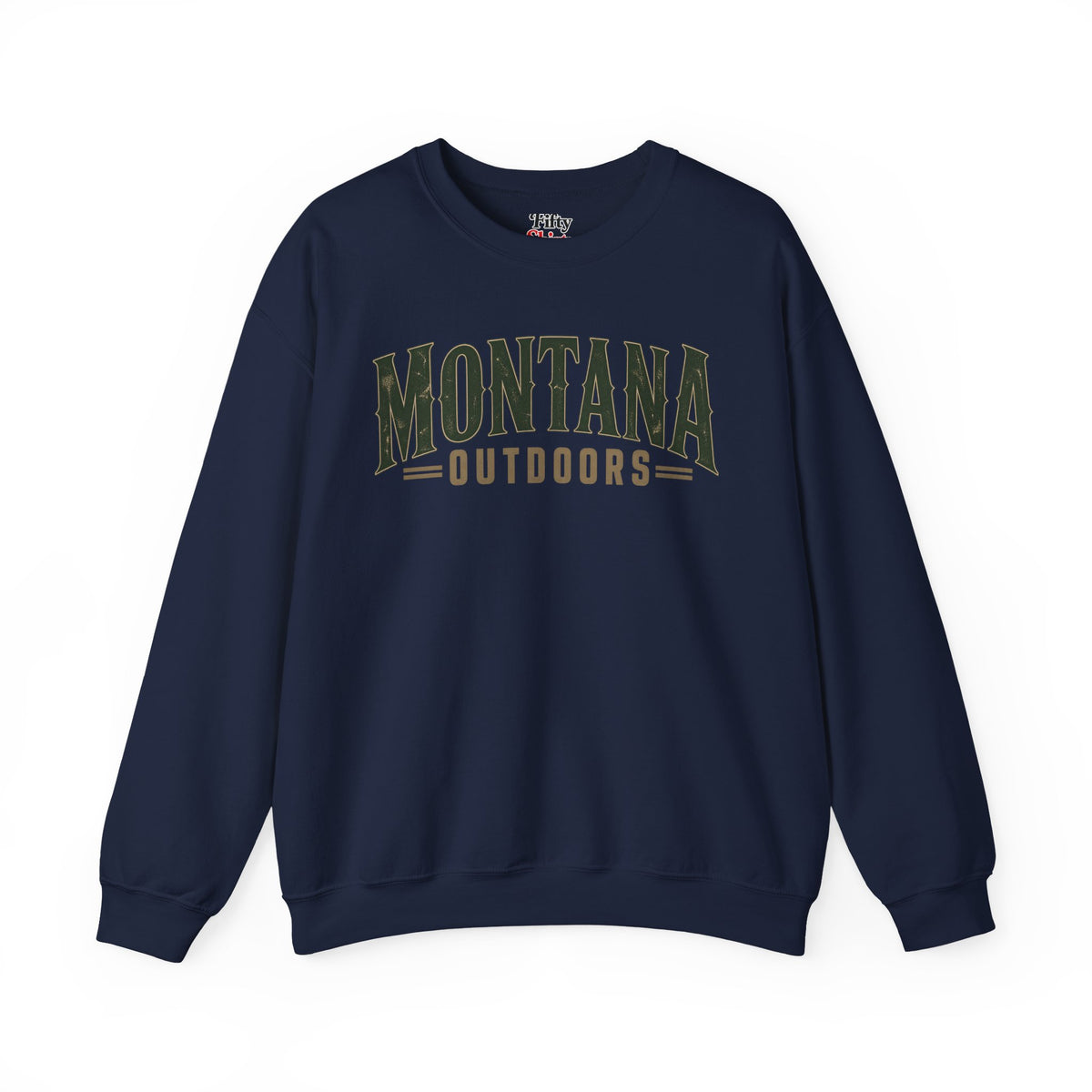 Montana Outdoors Unisex Crewneck Sweatshirt State Name Graphic