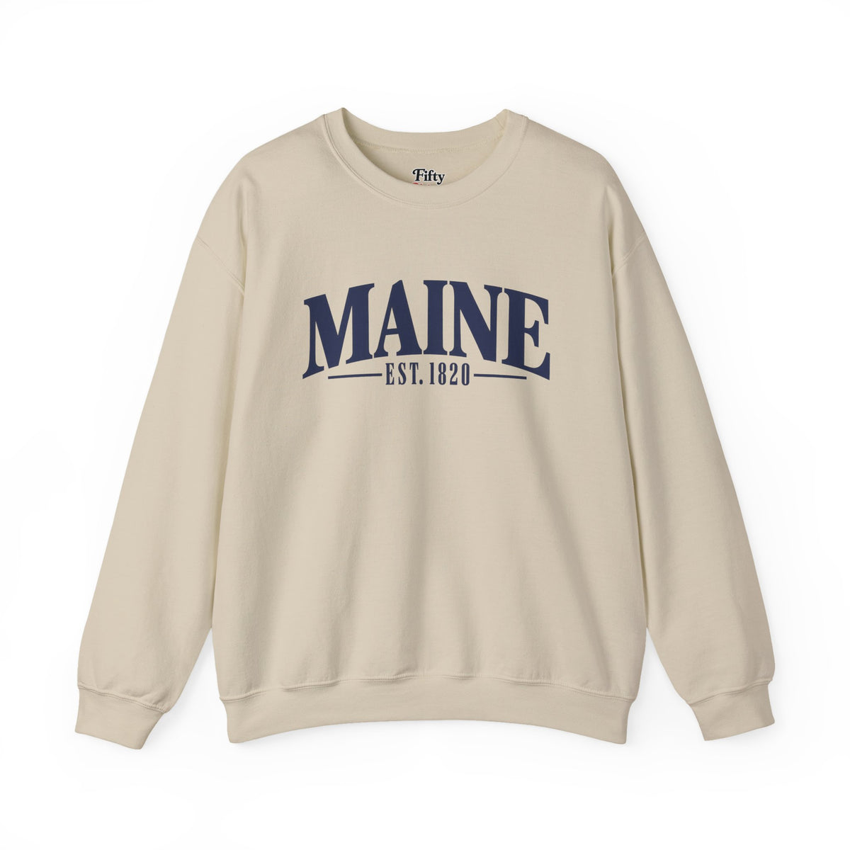 Maine Est 1820 Unisex Crewneck Sweatshirt State Name Graphic