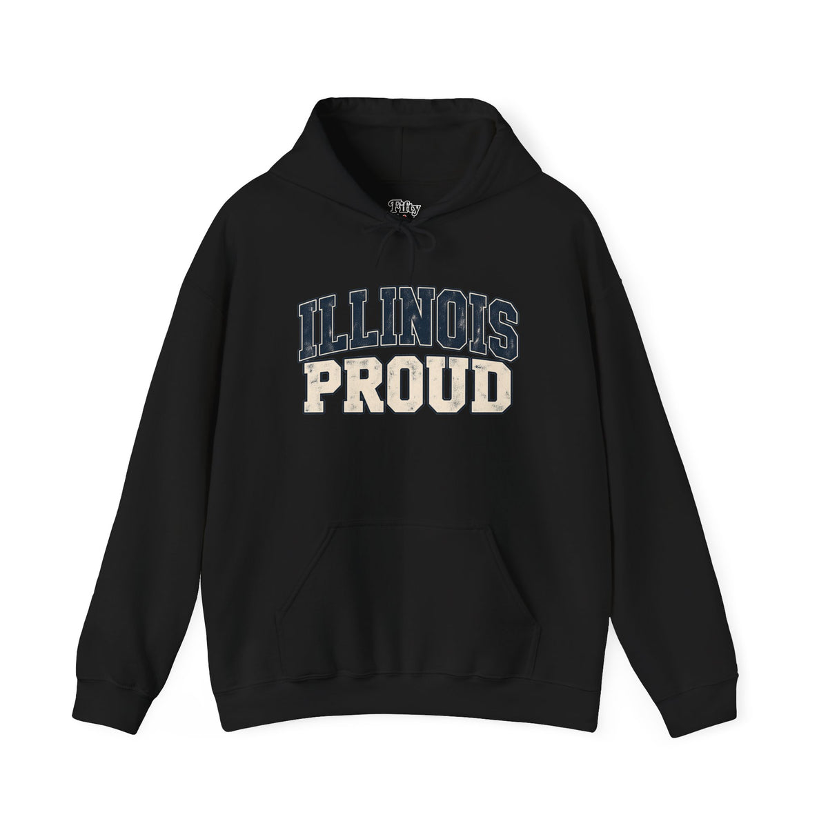 Illinois Proud Unisex Hoodie State Name Graphic