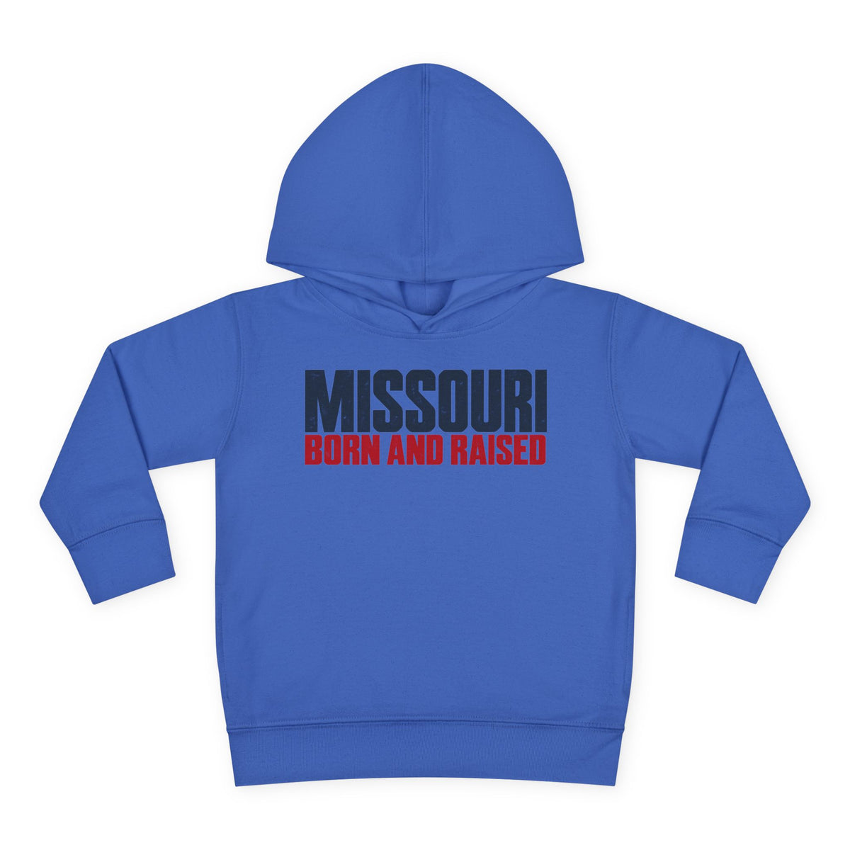 Missouri Born and Raised Modern Streetwear Unisex Toddler Pullover Fleece Hoodie