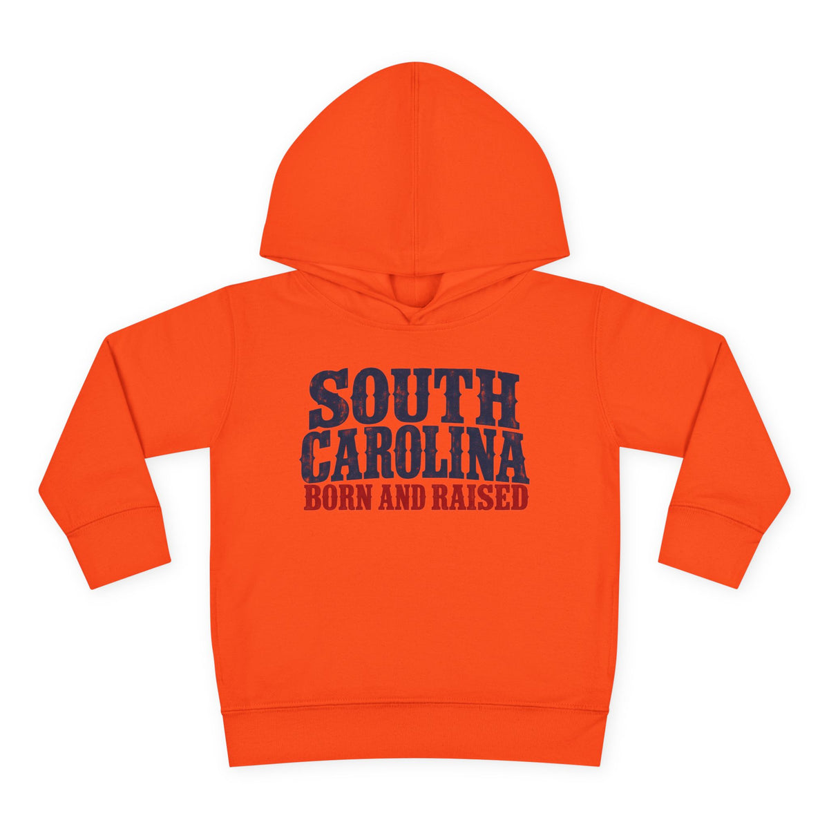 South Carolina Born and Raised Southern Heritage Unisex Toddler Pullover Fleece Hoodie