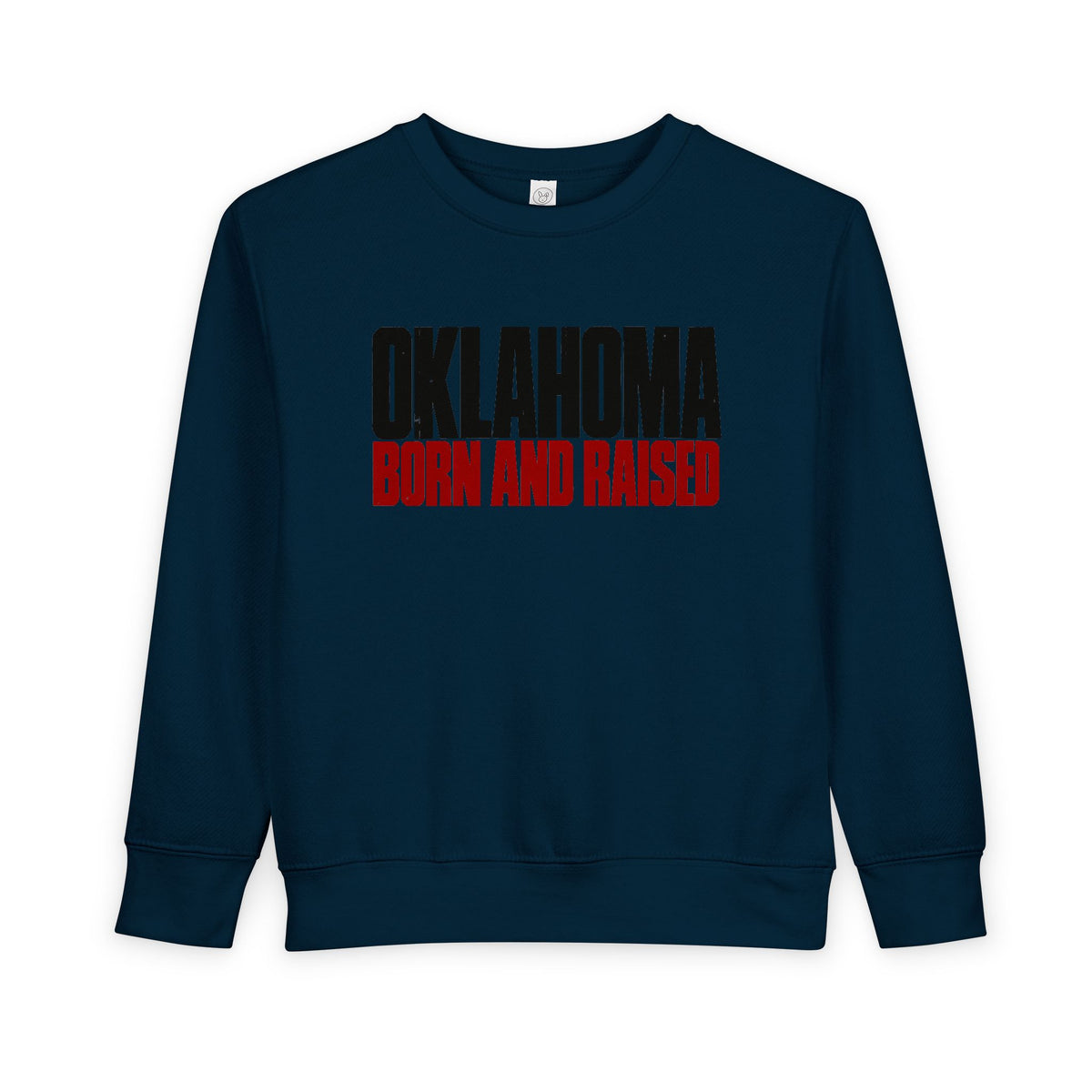 Oklahoma Born and Raised Oklahoma Streetwear Unisex Toddler Sweatshirt