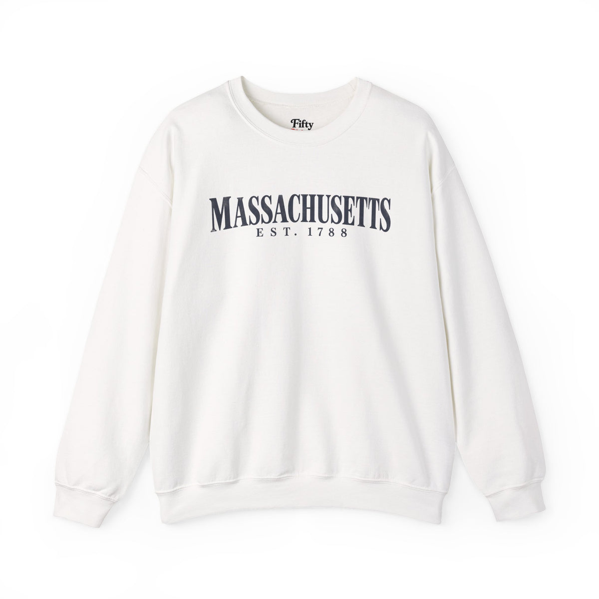 Massachusetts Est. 1788 Unisex Crewneck Sweatshirt State Name Graphic