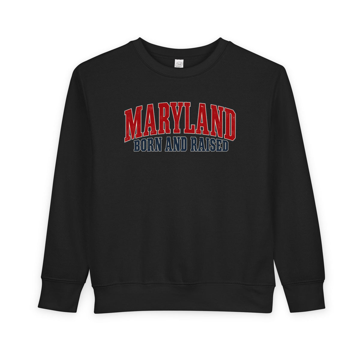 Maryland Born and Raised Chesapeake Heritage Unisex Toddler Sweatshirt