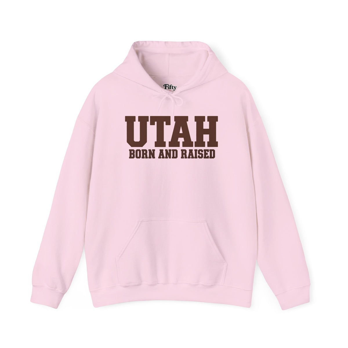 Utah Born And Raised Unisex Hoodie State Name Graphic