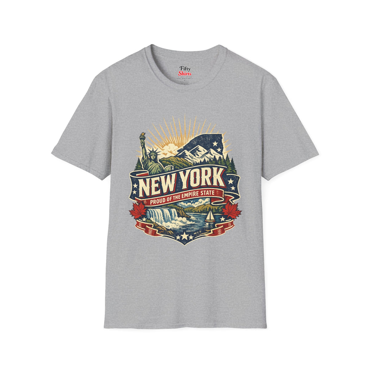 New York Pride Unisex Softstyle T Shirt State Pride Graphic Tee Collections FS03