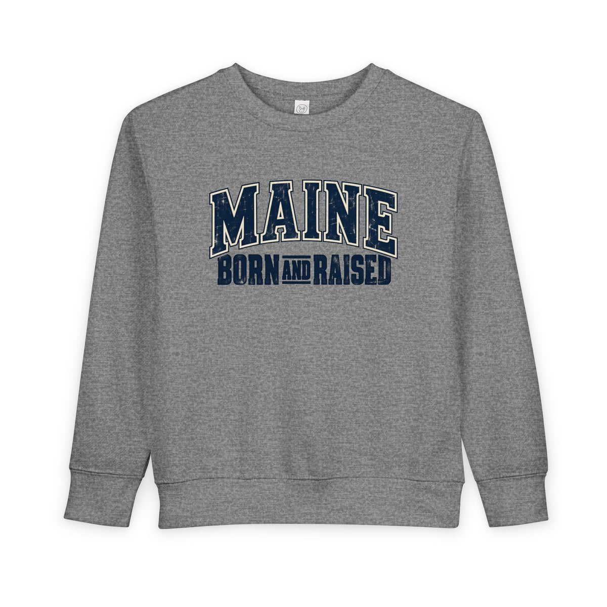 Maine Born and Raised Timeless Heritage Unisex Toddler Sweatshirt