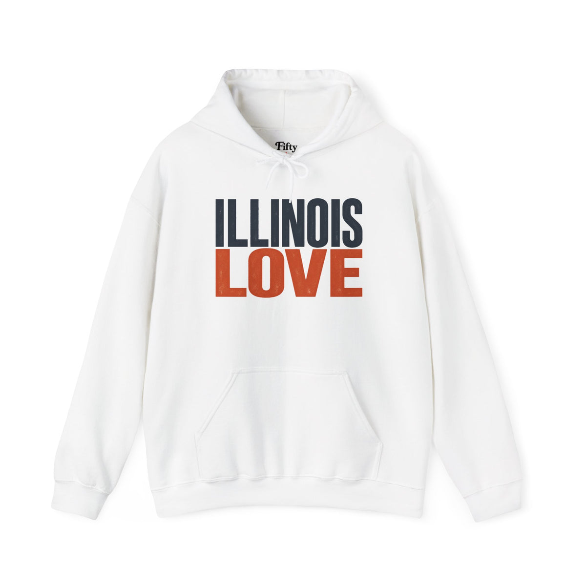 Illinois Love Unisex Hoodie State Name Graphic