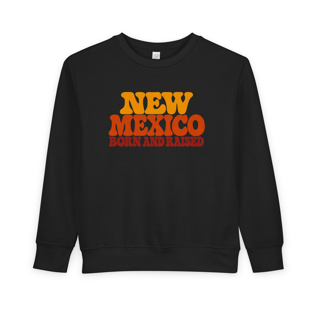 New Mexico Born and Raised 1970s Retro Unisex Toddler Sweatshirt