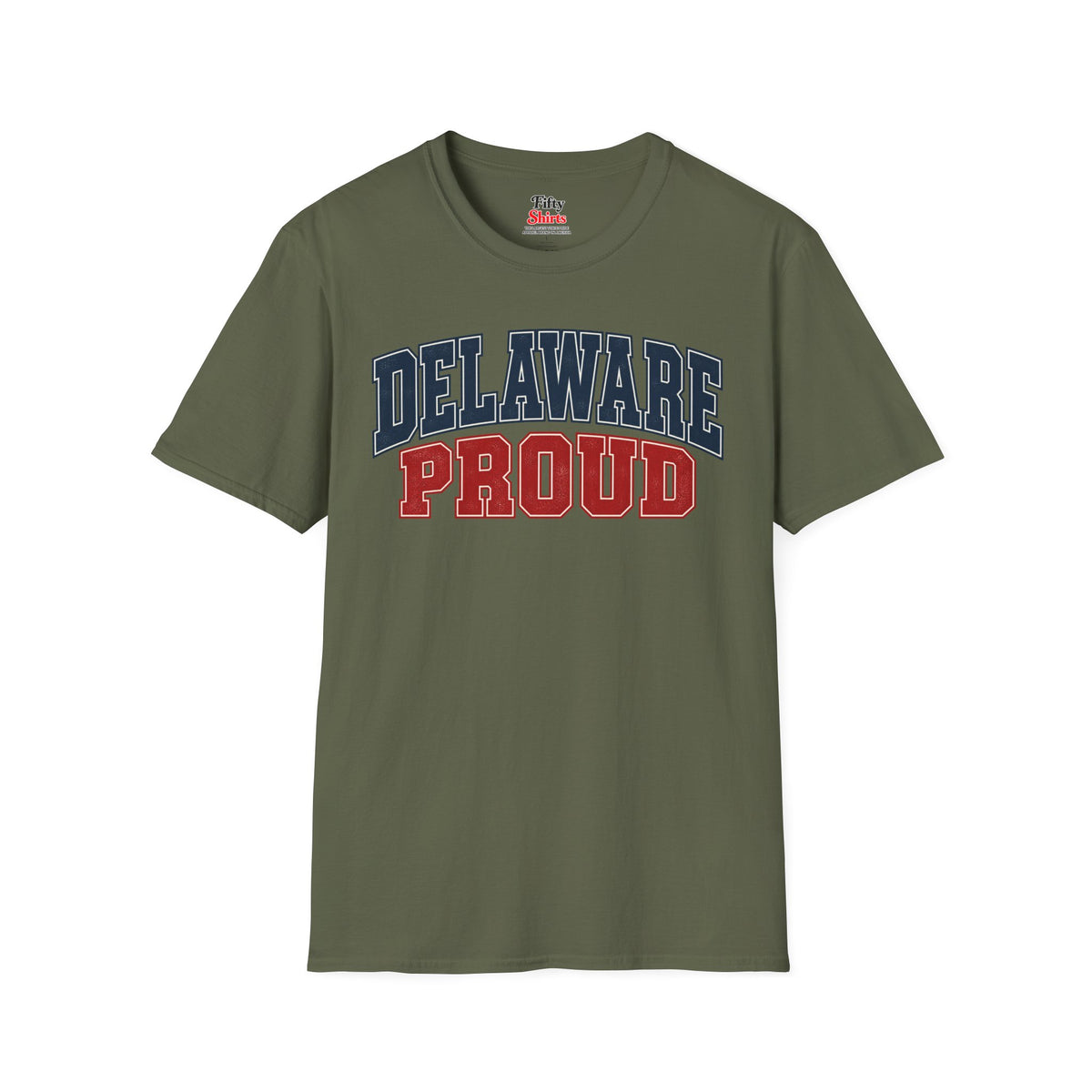 Delaware Proud Unisex Softstyle T Shirt State Name Graphic Tee