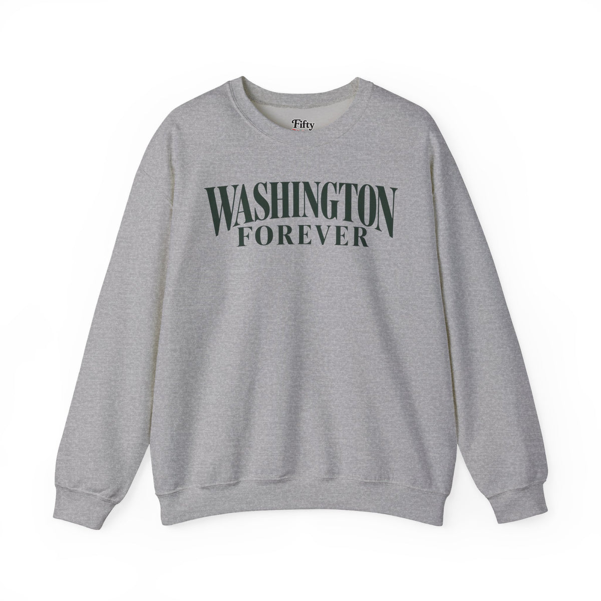 Washington Forever Unisex Crewneck Sweatshirt State Name Graphic