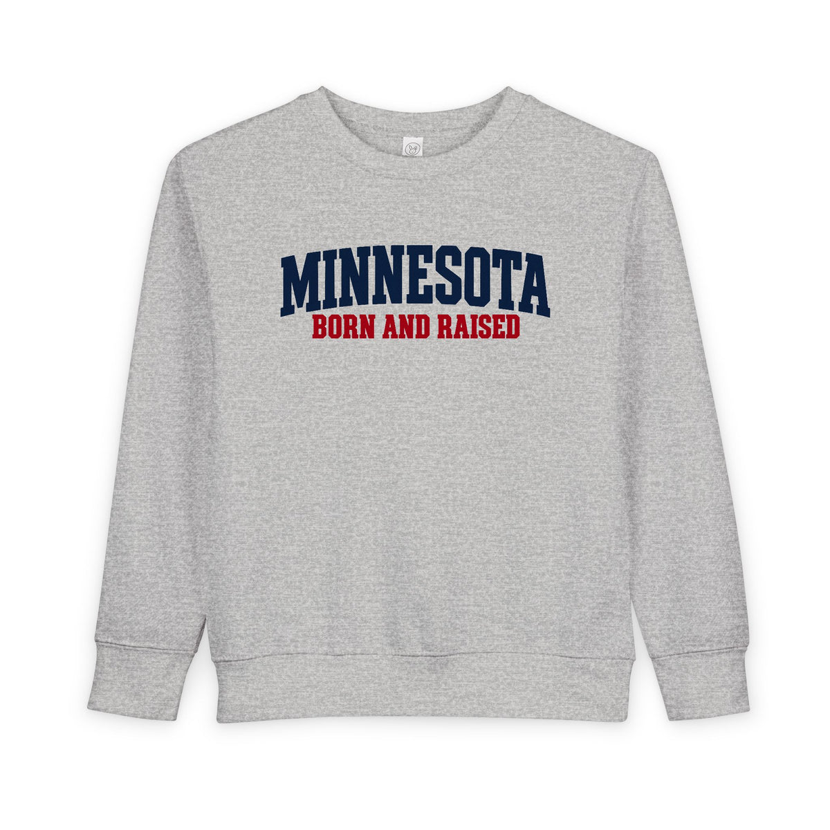 Minnesota Born and Raised Minimal Heritage Unisex Toddler Sweatshirt