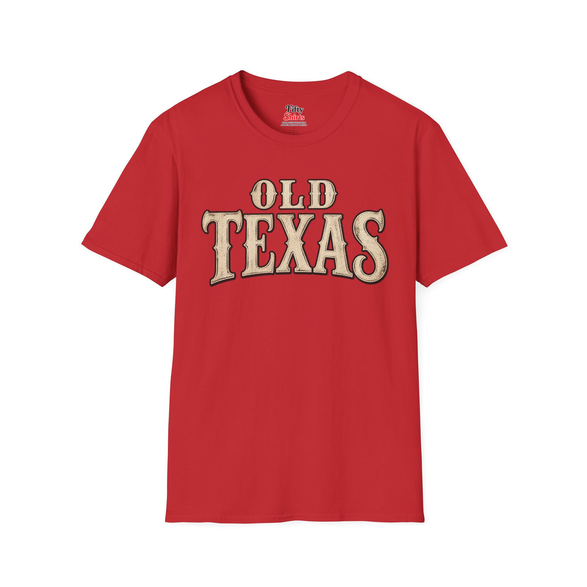 Old Texas Unisex Softstyle T Shirt State Name Graphic Tee