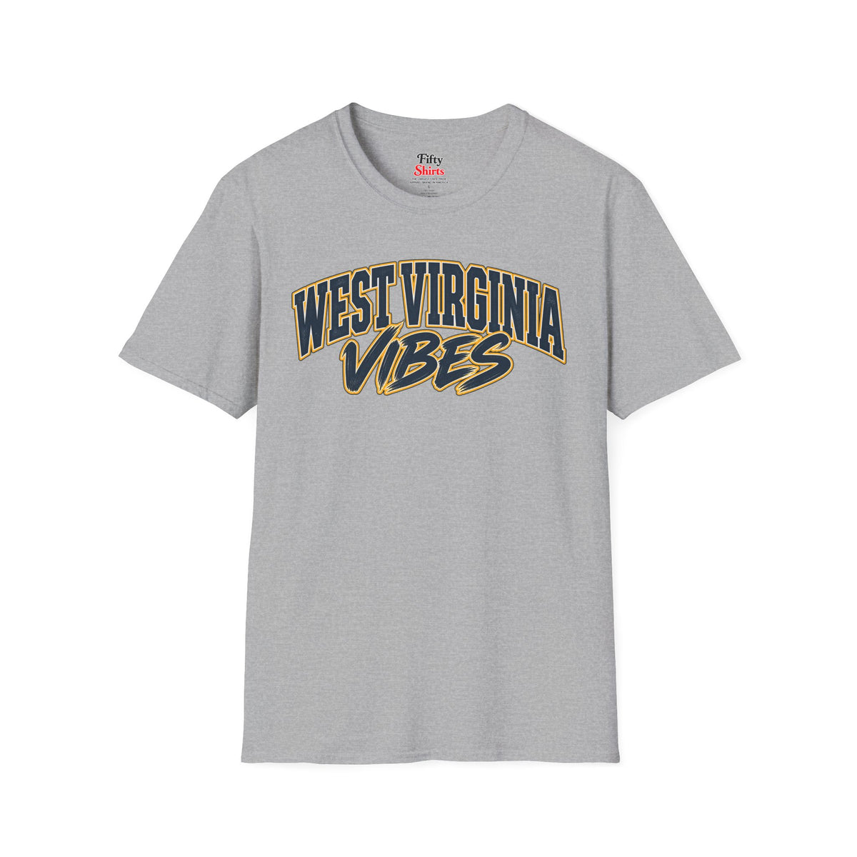 West Virginia Vibes Unisex Softstyle T Shirt State Name Graphic Tee