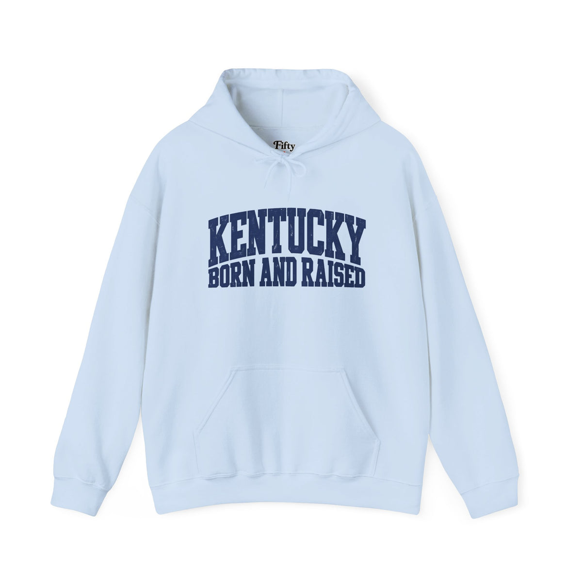 Kentucky Born and Raised Bold Athletic Unisex Hoodie Graphic