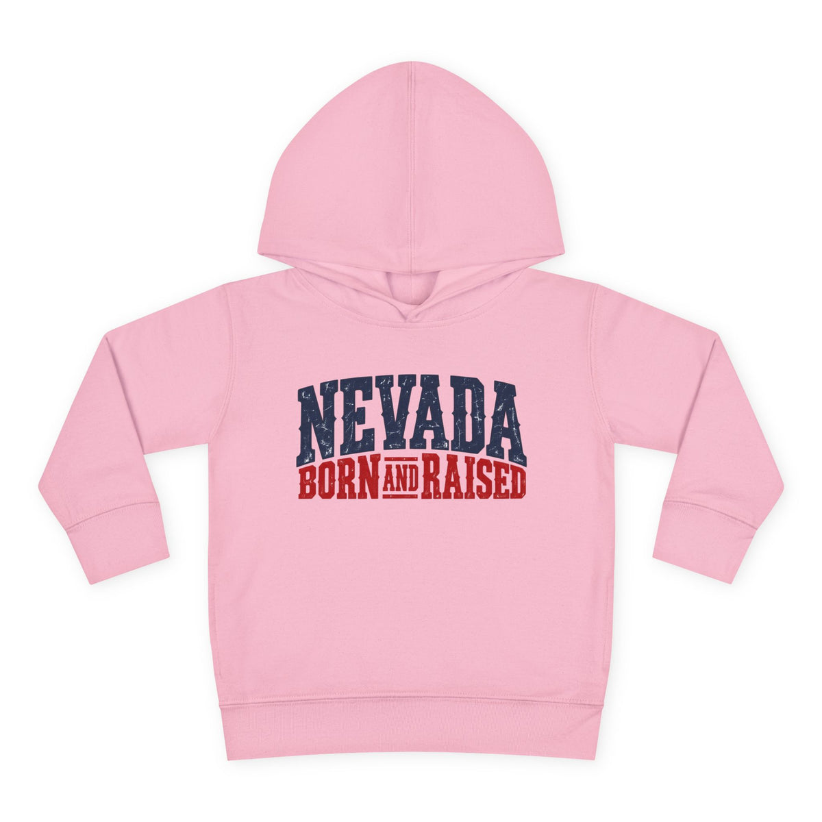 Nevada Born and Raised Rugged Western Unisex Toddler Pullover Fleece Hoodie
