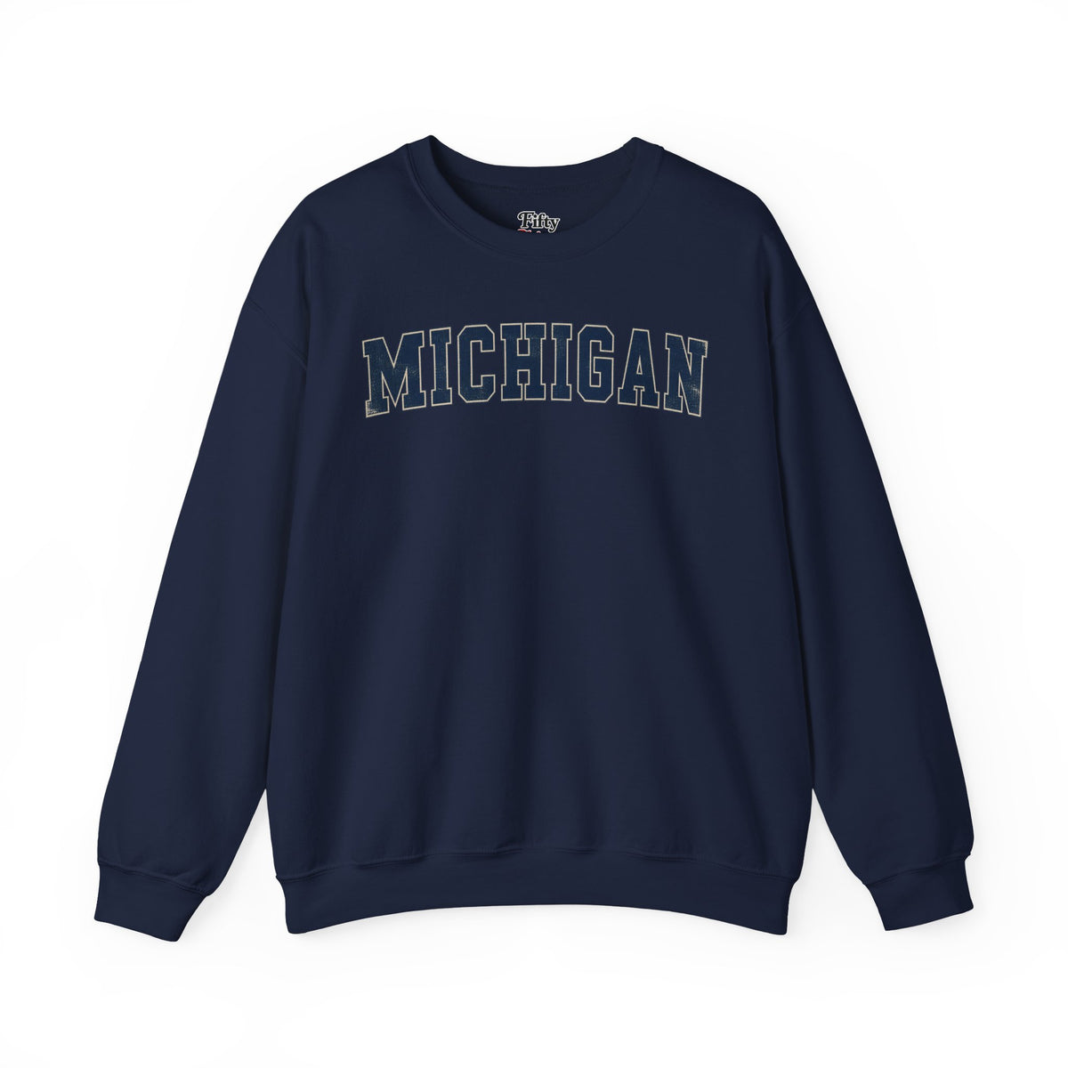 Michigan Unisex Crewneck Sweatshirt State Name Graphic