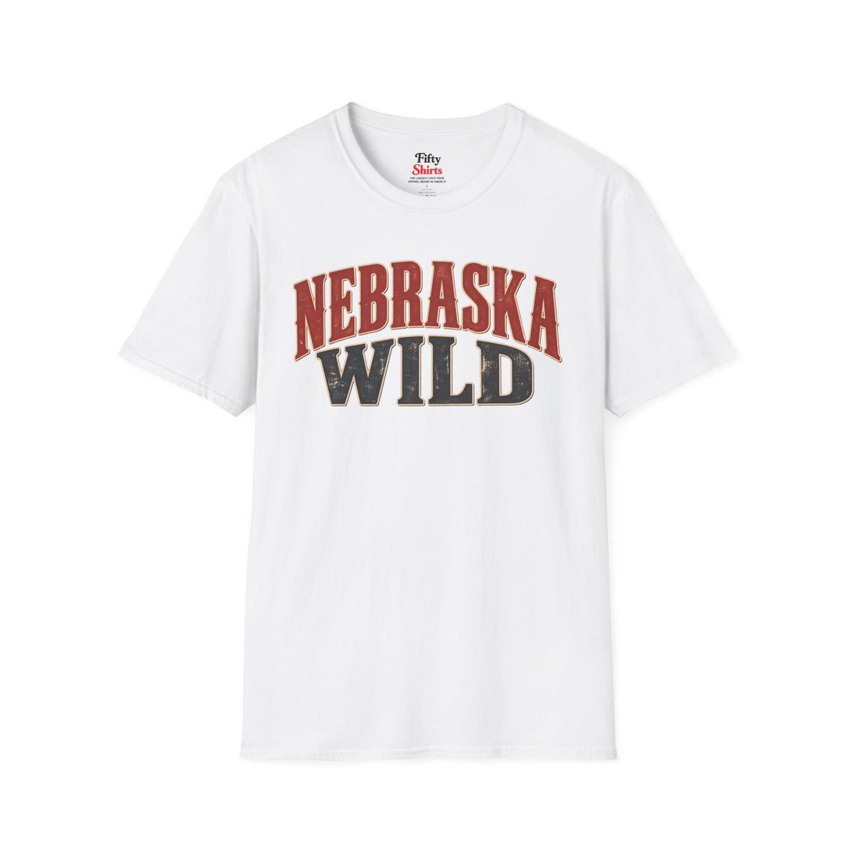 Nebraska Wild Unisex Softstyle T Shirt State Name Graphic Tee