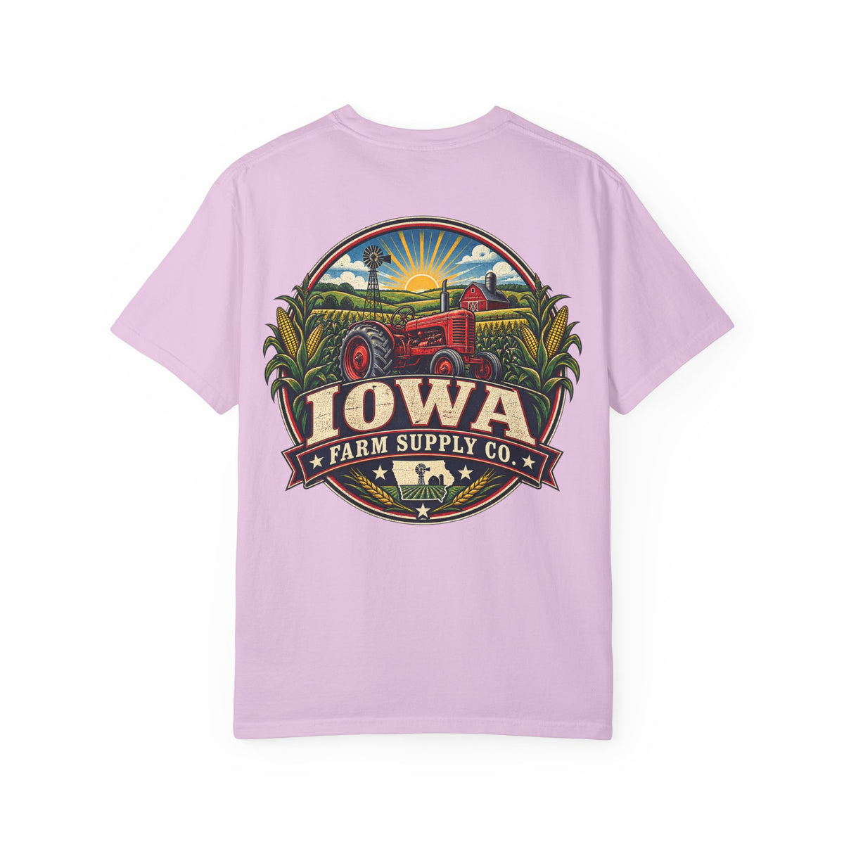 Iowa Farm Supply Co Unisex Comfort Color 1717 Streetwear Graphic Tee