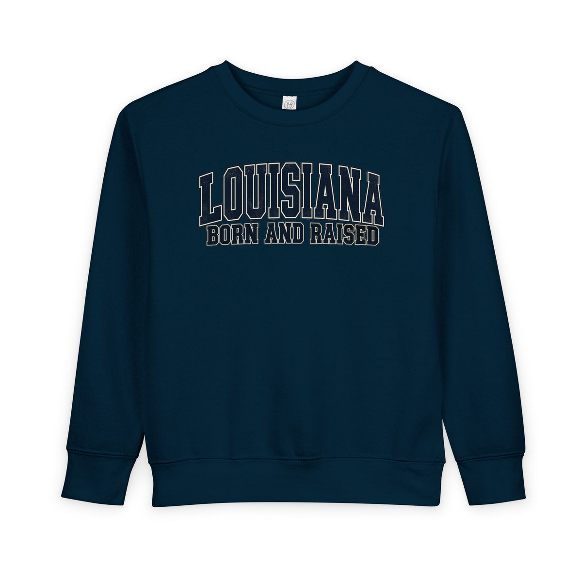 Louisiana Born and Raised Bold Athletic Unisex Toddler Sweatshirt