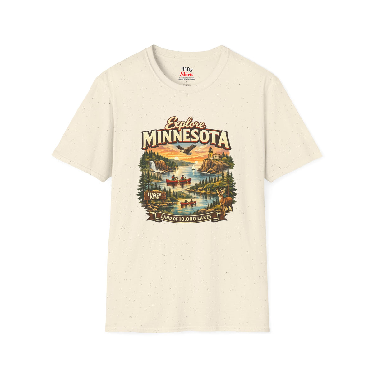 Explore Minnesota Unisex Softstyle T Shirt State Pride Graphic Tee Collections FS03