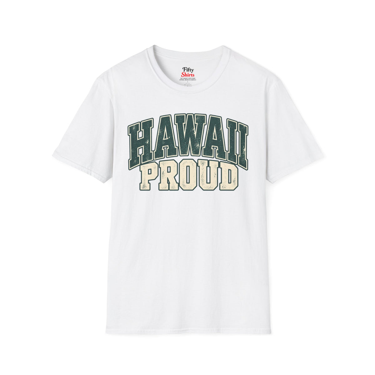 Hawaii Proud Unisex Softstyle T Shirt State Name Graphic Tee